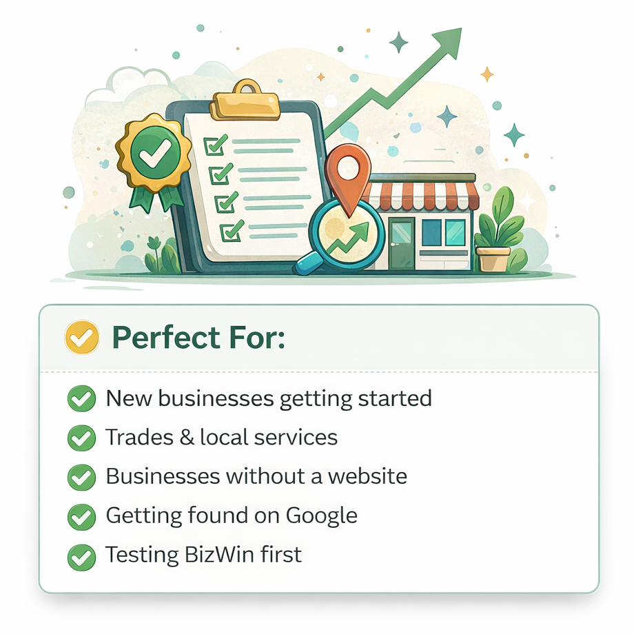 Perfect for startups and local businesses